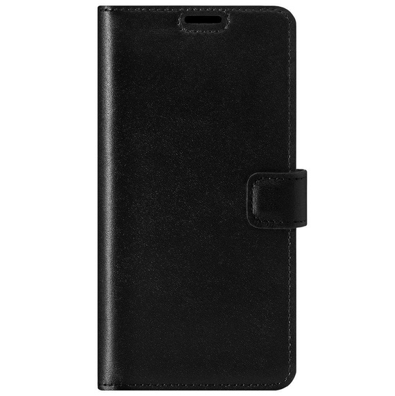 Skórzane etui na telefon RFID Wallet case - Costa Czarna - TPU Czarne