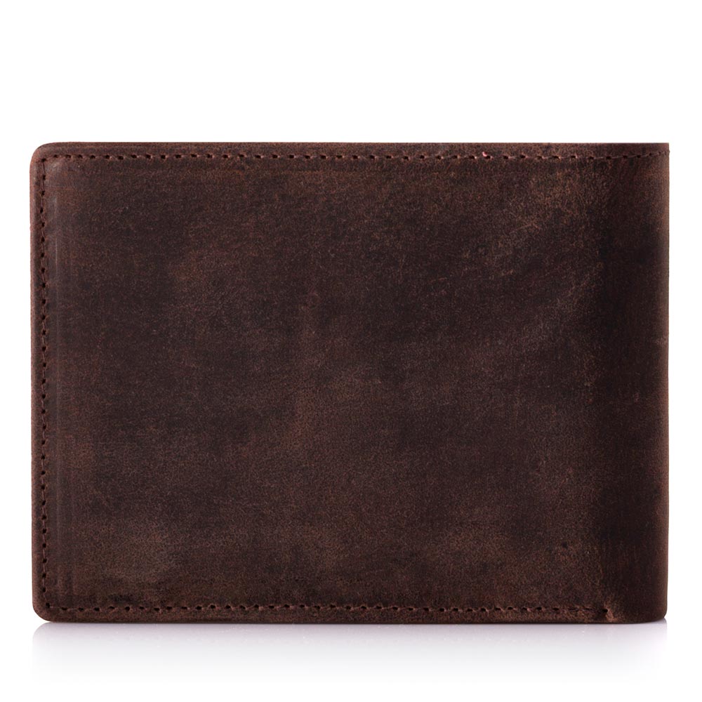 Męski portfel z miejscem na karty - Brązowy